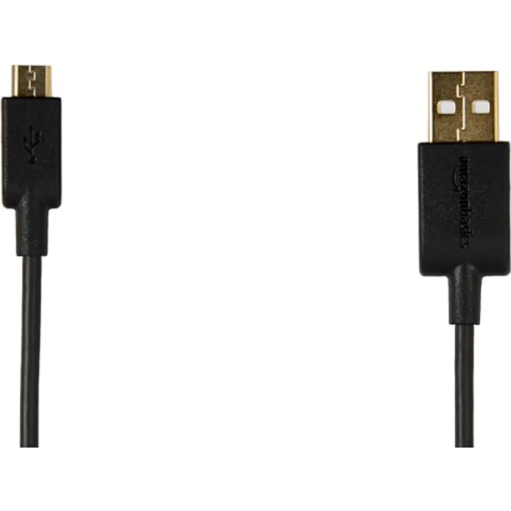 AmazonBasics 7A82V4 Verbindungskabel, USB 2.0, USB-A-Stecker auf Micro-USB-B-Stecker (1 Stück), 0,9 m, Schwarz - Preisvergleich – Bild 3