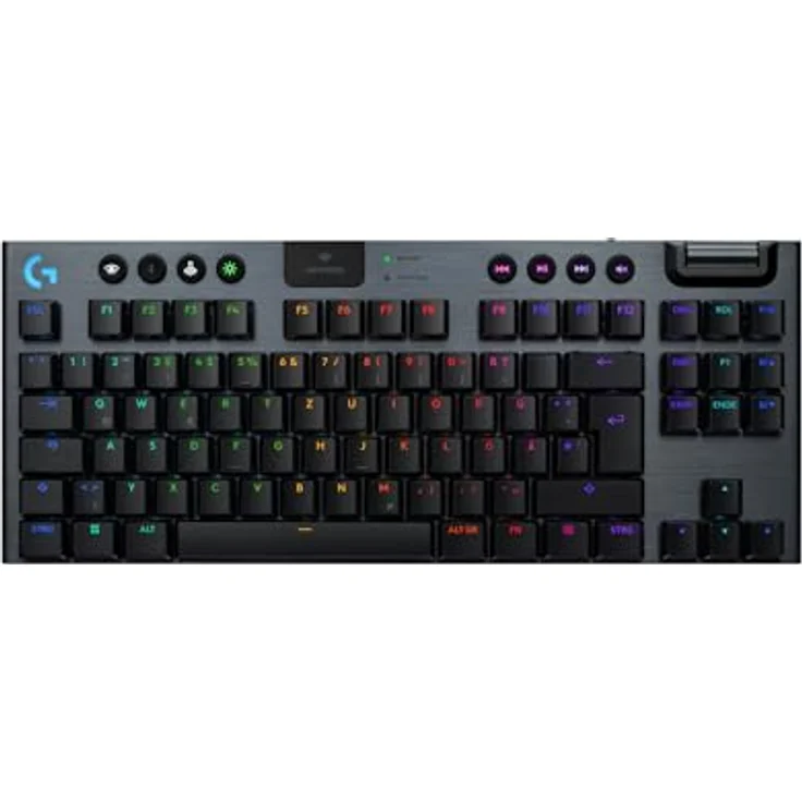 LOGITECH G915 X TKL Lightspeed, Kaihua GL Linear Gaming-Tastatur, kabellos, Aluminiumgehäuse, RGB, schwarz – Bild 2