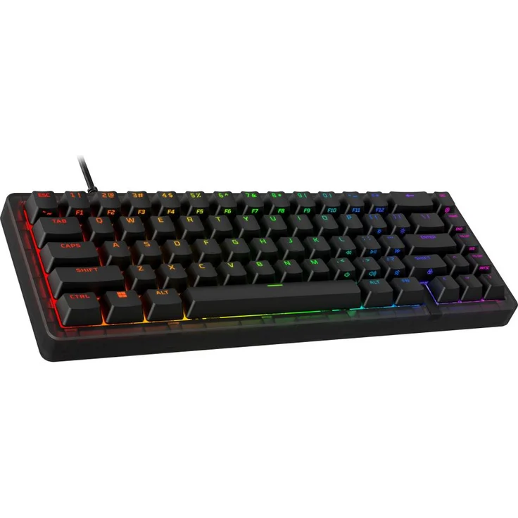 HyperX Origins 2 65, kompakte Gaming-Tastatur mit RGB-Hintergrundbeleuchtung, 8.000 Hz Samplingfrequenz und Anti-Ghosting