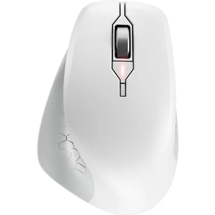 CHERRY STREAM MOUSE COMFORT, Ergonomische Funkmaus für Rechtshänder, 2,4 GHz, 6 Tasten, Weiß – Bild 1