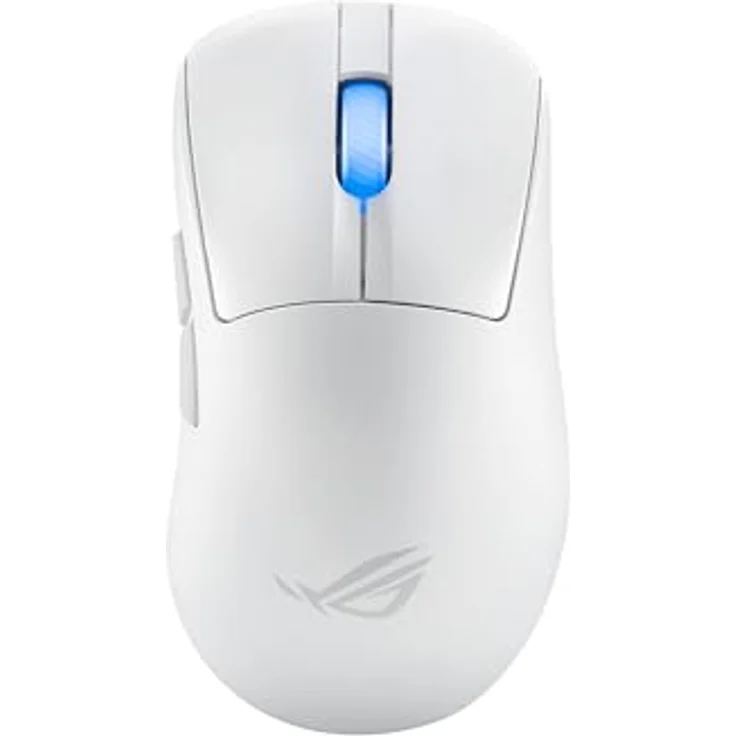 ASUS ROG Keris II Ace Wireless AimPoint White Gaming Maus (42.000 DPI, Ergonomisch, ROG Optical Micro Switches) – Bild 1