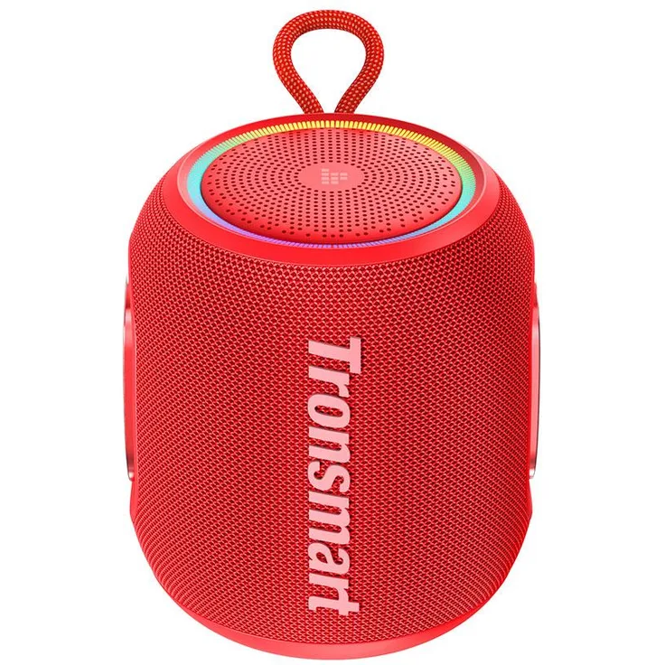 Tronsmart T8 Mini, Tragbarer Bluetooth-Lautsprecher mit 16 W, IPX7 wasserdicht, 360° Klang, Rot