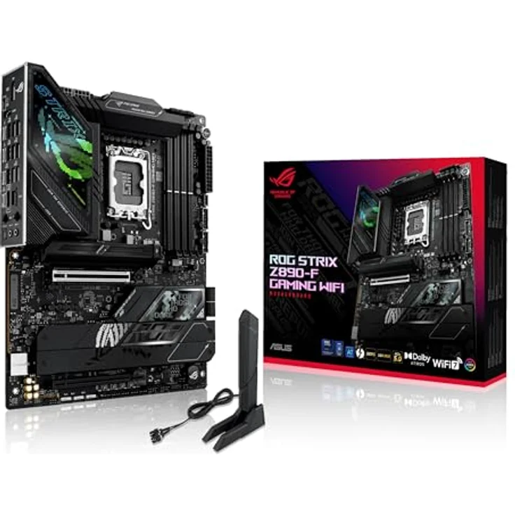 ASUS ROG Strix Z890-F Gaming WiFi Mainboard Sockel Intel LGA 1851 (ATX, DDR5, WiFi 7, 5X M.2, PCIe 5.0, Thunderbolt 4, DIMM Fit) - Hochleistungs-Mainboard für fortschrittliche AI-PCs – Bild 1