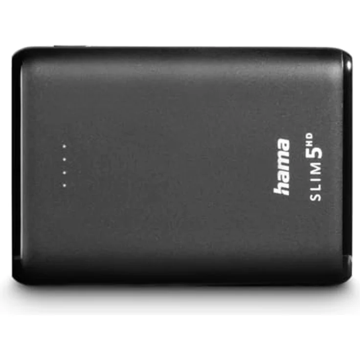 Hama Power Pack ''SLIM 5HD'' 5000mAh, Ausgang: USB-A, Schwarz (201666) – Bild 4