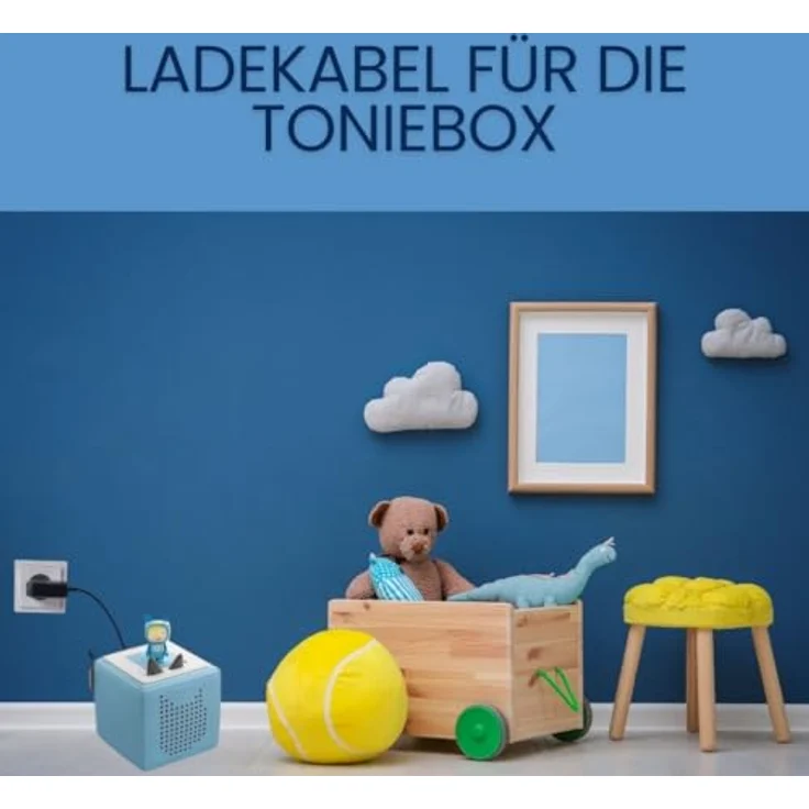 caseroxx Toniebox Ladegerät für Toniebox Lautsprecher, praktisches Ladegerät mit hochwertigem Toniebox-Kabel – Bild 2
