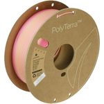 Polymaker Polyterra PLA Gradient 1.75mm 1kg, 3D-Druckmaterial in Pink-Peach mit nachhaltiger Bioplastikformulierung und mattem Oberflächenfinish