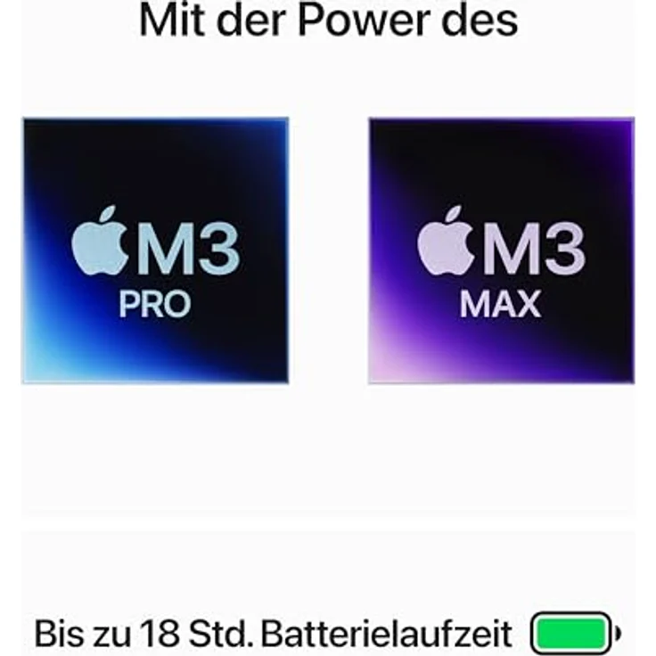 Apple MacBook Pro 14" (2023), Apple M3 Pro, 18 GB RAM, 1 TB SSD, Space Black – Bild 3