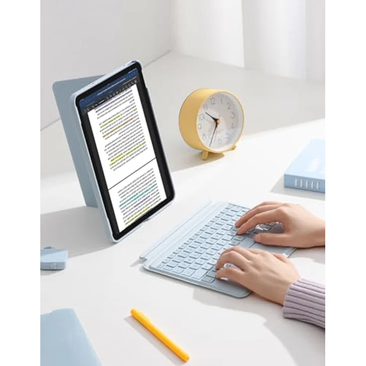 Inateck Hülle mit Tastatur für iPad 10 Generation, Touchpad, 7-Farbige Hintergrundbeleuchtung, QWERTZ, KB04112 – Bild 4