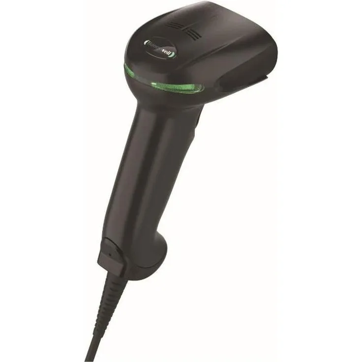 Honeywell 1950G USB Kit, Kabelgebundener Barcode-Scanner für 1D- und 2D-Barcodes, Schwarz mit Schutzart IP52 und 3m USB Typ A-Kabel