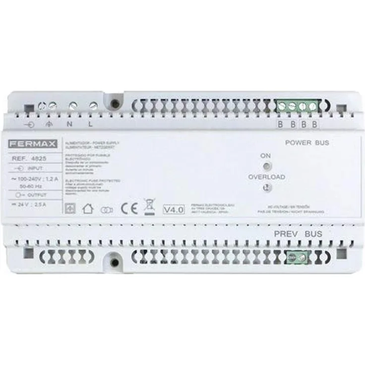 FERMAX FERMAX4825 DIN10 24VDC 2,5A Netzteil + Filter für DUOX PLUS Geräte - Luftgekühlt, kompakt, von Fermax hergestellt