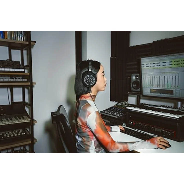 Audio-Technica ATH-R30x, ohrumschließender Referenzkopfhörer mit 40 mm Treiber, Frequenzbereich 15-25.000 Hz, schwarz – Bild 7