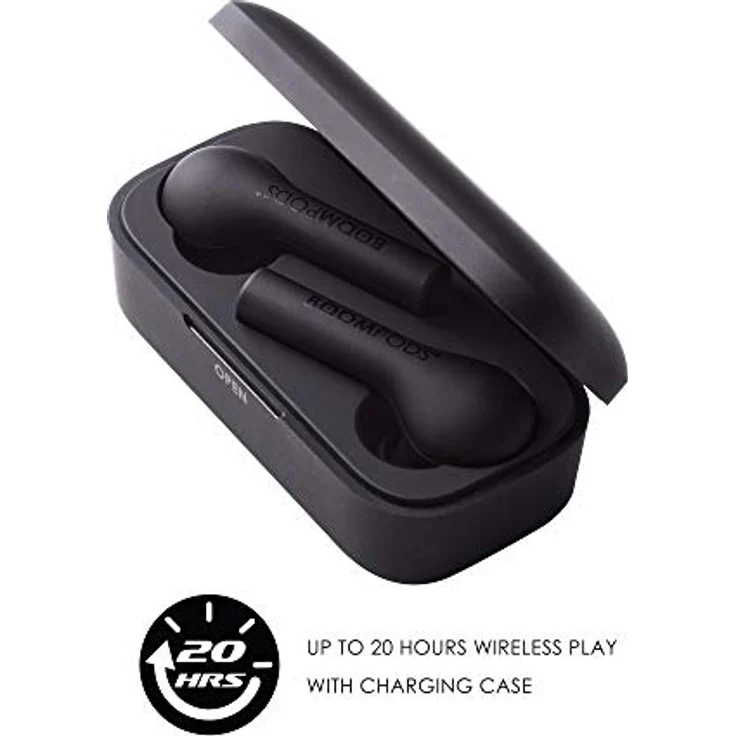 Boompods Bassline Bluetooth® Kopfhörer In Ear Headset, Magnetisch, Noise Cancelling, Touch-Steuerung Schwarz (BTWSBK) – Bild 8