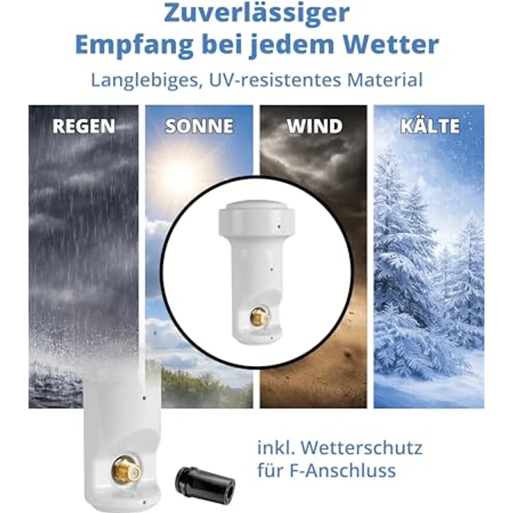 MegaSat 0401072 HD-Profi Single LNB weiß – Bild 6