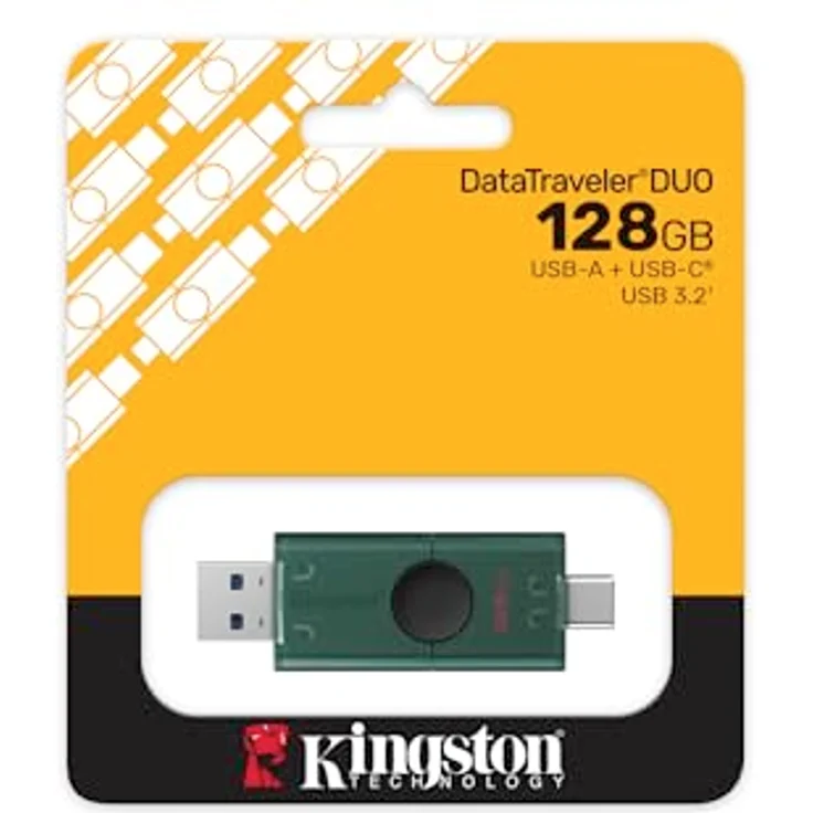 Kingston DataTraveler Duo, 128GB USB-Stick Dual-Slider mit USB-A und USB-C, USB 3.2 Gen 1x1 (5 Gbit/s) – Bild 5