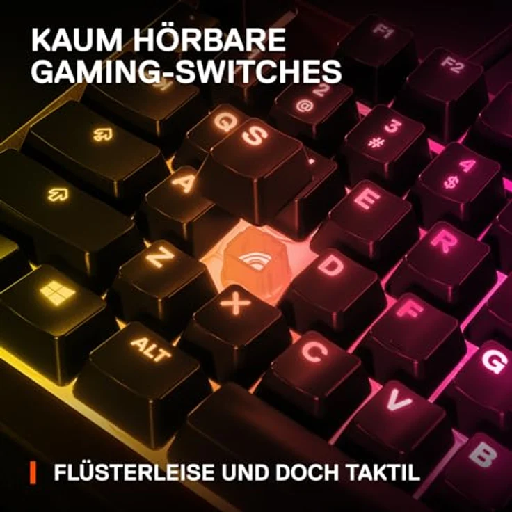 SteelSeries Apex 3 Gaming-Tastatur RGB, 10 Zonen, magnetische Handgelenkauflage, QWERTY-Layout Italienisch QWERTY – Bild 4