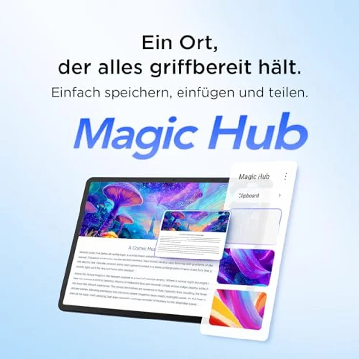 TCL TAB A1 Plus, 12,2 Zoll Tablet mit Snapdragon Prozessor, 128 GB Speicher, Blau – Bild 7