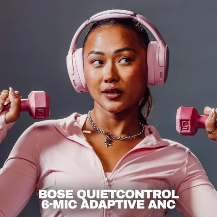 Skullcandy Crusher 1080 ANC, Kabellose Kopfhörer mit patentierter Crusher® Bass-Technologie, Pink – Bild 4