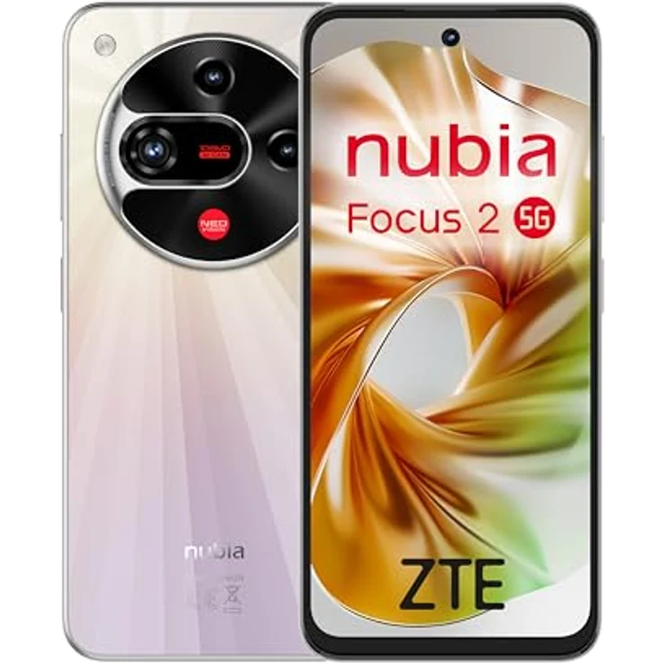 ZTE Nubia Focus 2 5G, Smartphone mit 8GB RAM, 256GB Speicher, Dual-SIM, Weiß (Aurora White) – Bild 1