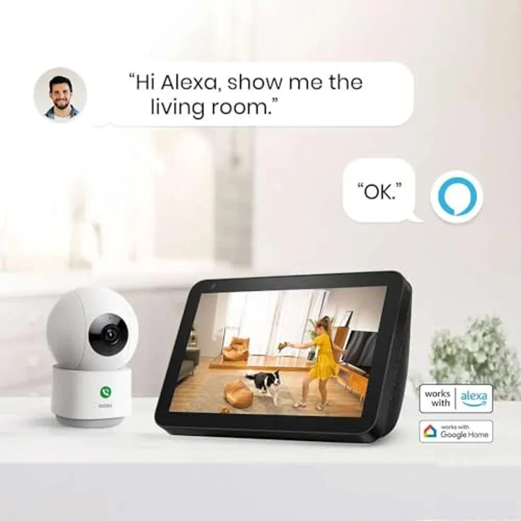 Aosu Indoorcam P1 Pro, Netzwerkkamera mit HD-Videoauflösung und Nachtsicht – Bild 4