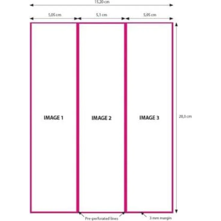 DNP, Kopierpapier, Papier 2 Rollen je 200 St. 15x20 Perforiert auf 5x20 und 10x20 cm für DS620