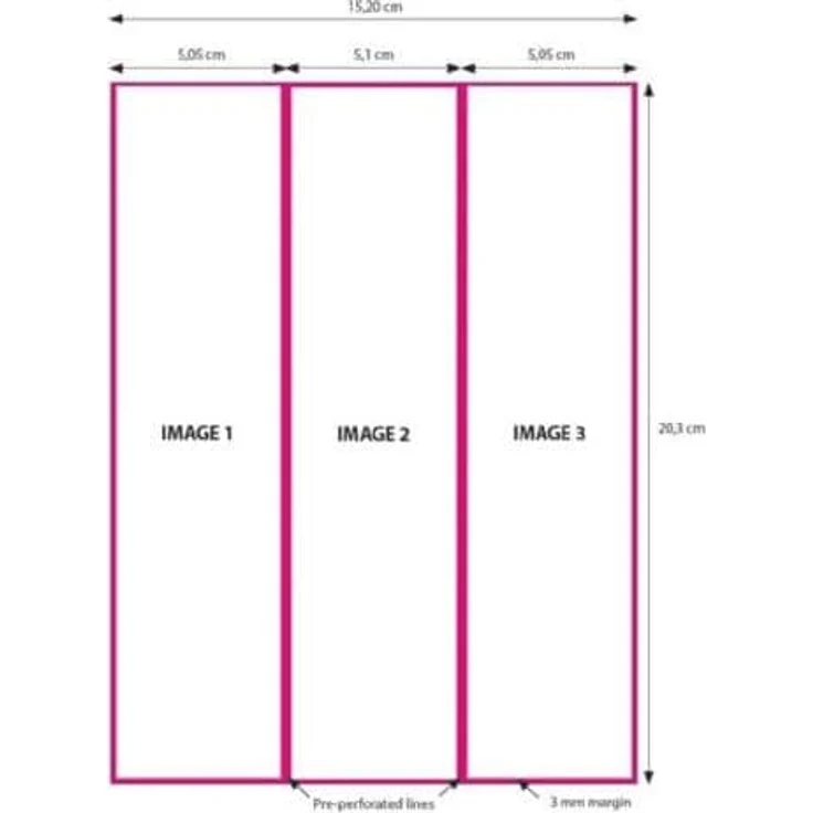 DNP, Kopierpapier, Papier 2 Rollen je 200 St. 15x20 Perforiert auf 5x20 und 10x20 cm für DS620