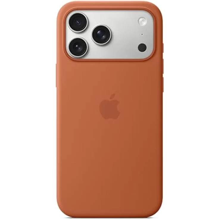 Apple iPhone 17 Pro Max Silikon Case mit MagSafe, recyceltes Material, terracotta, kabelloses Laden, Mikrofaserfutter – Bild 2