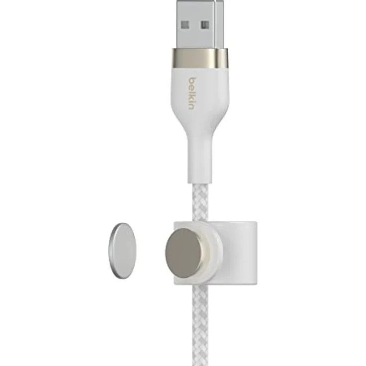 Belkin BOOST CHARGE PRO Flex Lightning/USB-A Kabel, 2m, extrem robust, verwicklungsfrei, weiß – Bild 5