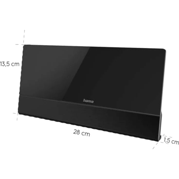 Hama 221084 Premium DVB-T2 Zimmerantenne, Empfangsbereich 87.5 - 1479.5 MHz, Schwarz, versandkostenfrei – Bild 2