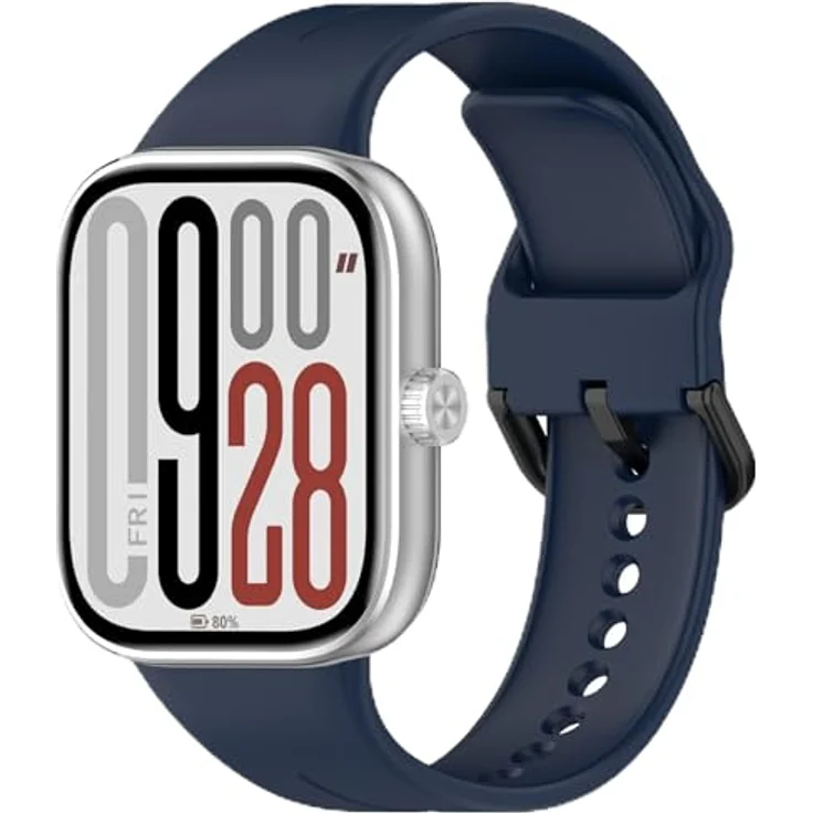 GIOPUEY Armband für Xiaomi Redmi Watch 6/5/4, Weiches Silikon, Verschleißfest und Atmungsaktiv - midnight blue – Bild 1