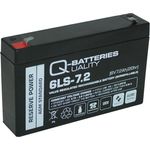 Quality Batteries Ersatzakku AGM Batterie für Kinderfahrzeug 6V 7,2Ah, robuste und wartungsfreie Stromversorgung, schwarz