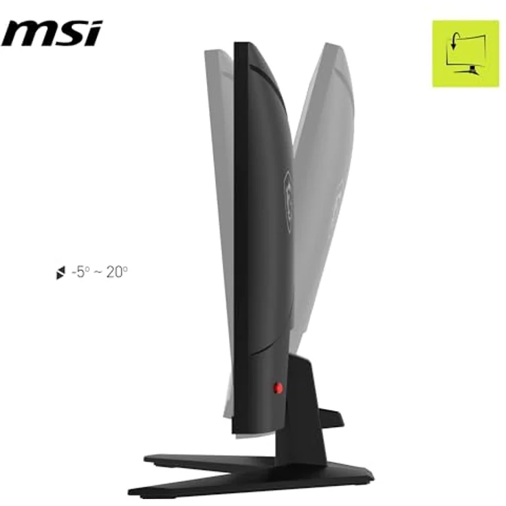 MSI MAG 274QF X24, 27" WQHD Gaming Monitor mit Rapid IPS Panel, 2560x1440, 240Hz, 0,5ms, HDR Ready, AMD FreeSync Premium, AI Vision, HDMI 2.0b, DisplayPort 1.4, neigbar, VESA kompatibel, Schwarz – Bild 4