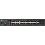 Lanberg RSGE-24P-2GE-2S-250 network switch Unmanaged (26 Ports), Netzwerk Switch, PoE+ rack 19inch 24x 1GB 2x SFP 250W, blau