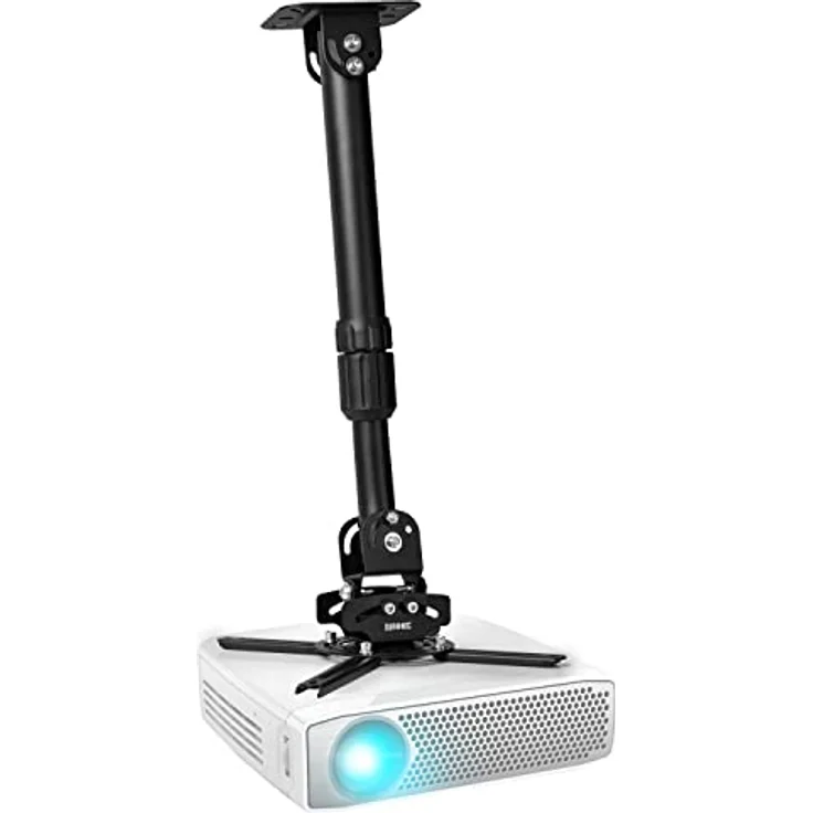 Duronic PB04XL Beamer Halterung | Projektor Deckenhalterung | Universal Wandhalterung | Halterung für Video-Projektor | drehbar und schwenkbar | Heimkino | Traglast bis zu 13,6 kg | 360° Rotation – Bild 1