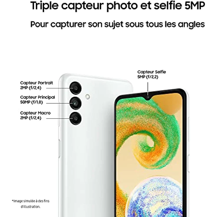 Samsung A047F/DSN Galaxy A04s, Dual, 32GB 3GB, White – Bild 4