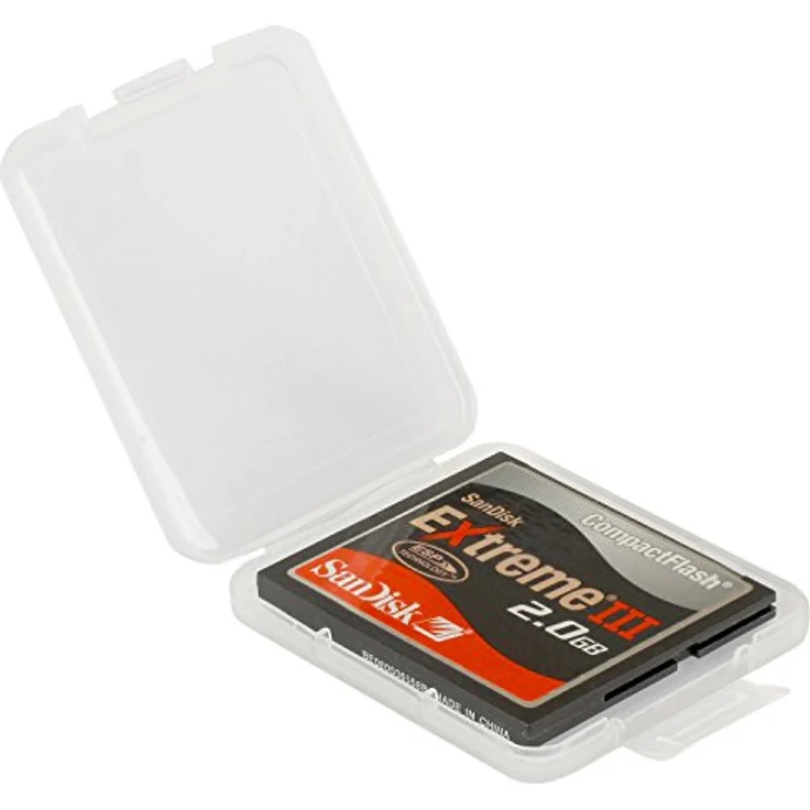 Poppstar 1x CF - Compact Flash Speicherkarten Schutzbox, Aufbewahrungsbox für den Transport – Bild 3