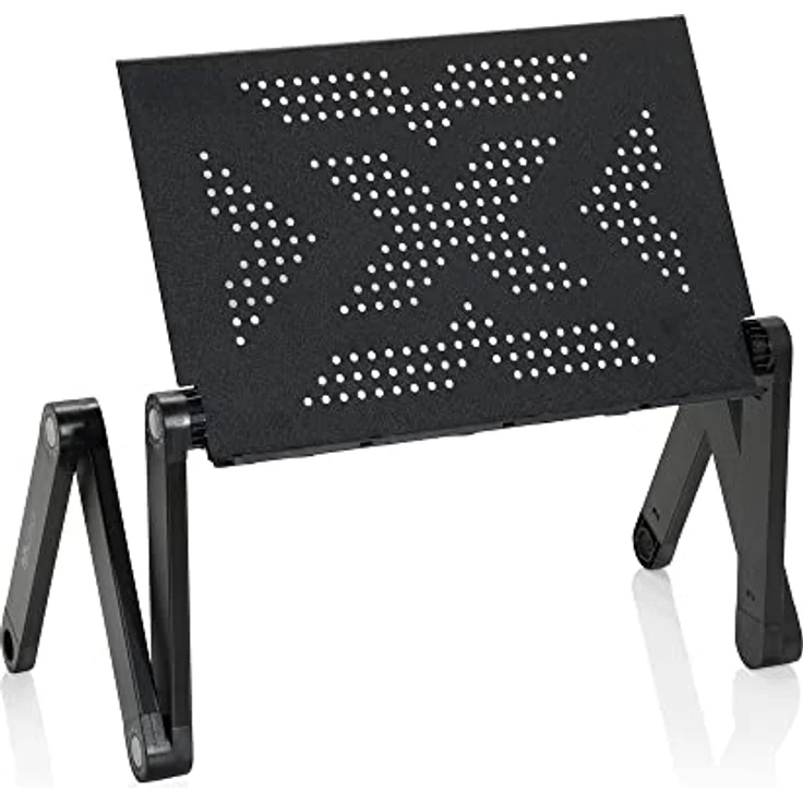 hjh OFFICE 802117 Laptop Ständer VM-SA II Aluminium 360° klappbar, ergonomisch, silber – Bild 3