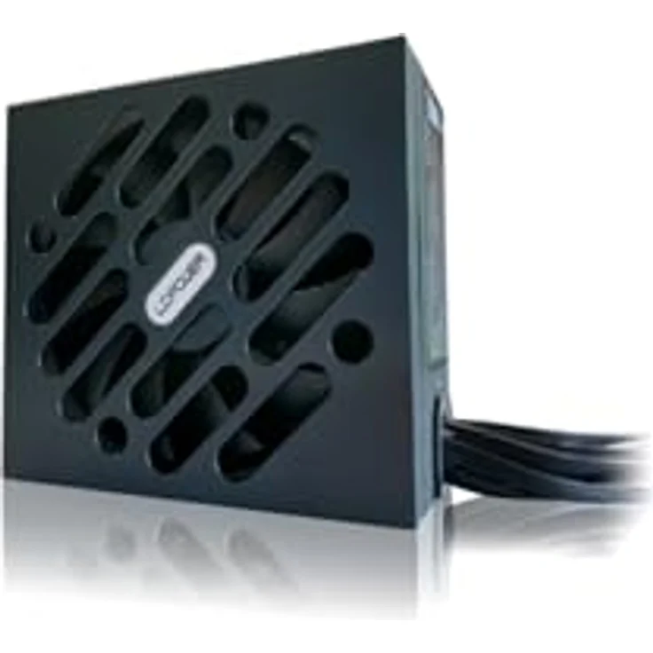 LC-Power LC400SI V2.31 PC-Netzteil, 400 W, 80 PLUS Standard, ATX V2.31, schwarze Flachbandkabel, 140-mm-Lüfter – Bild 1