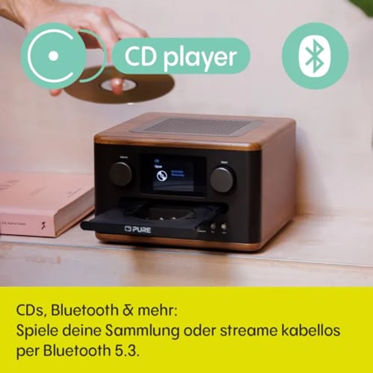 Pure Classic C-D4, Radio in Coffee Brown/Walnut EU/UK mit hochwertigem Klang – Bild 3