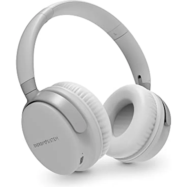 Energy Sistem Headphones Bluetooth Style 3 Stone Kabellose Kopfhörer (Bluetooth® 5.1, Deep Bass, HQ Voice Calls, Batterielaufzeit: 25 Stunden), Grau