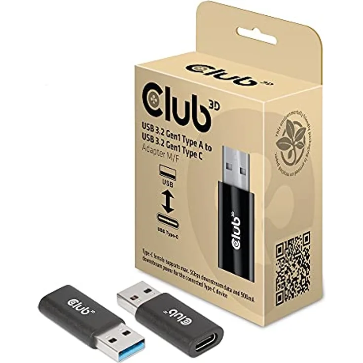 Club 3D Adapter USB 3.2 Typ A <> USB 3.2 Typ C