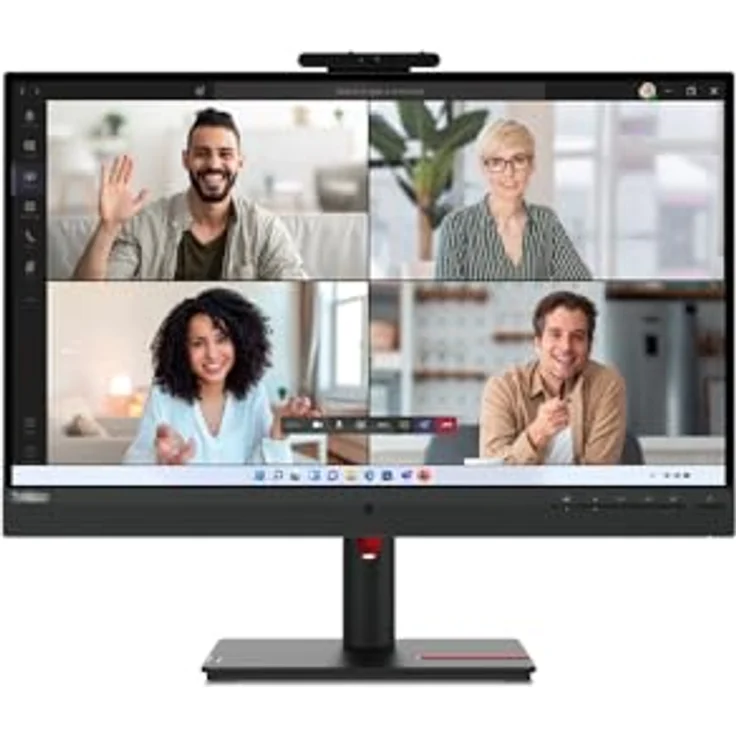 Lenovo ThinkVision T27hv-30, 27" QHD LED-Monitor (2560 x 1440), IPS, 300 cd/m², 4 ms, HDMI, DisplayPort, USB-C, Lautsprecher, Raven Black – Bild 3