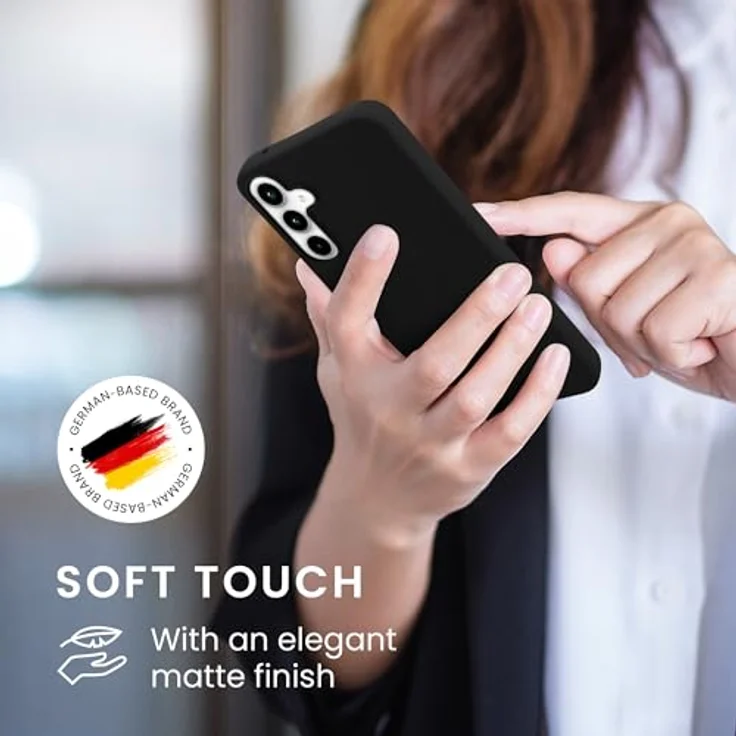 kwmobile Hülle kompatibel mit Samsung Galaxy A35, weiches TPU Silikon Case für kabelloses Laden, schwarz – Bild 4