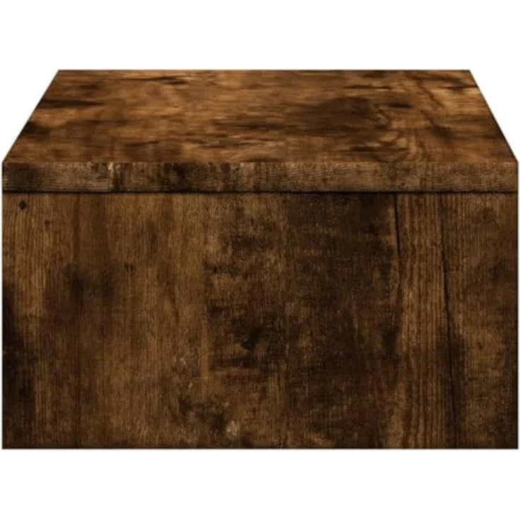vidaXL Monitorständer mit Schubladen, Räuchereiche, 50x27x15 cm, langlebiger Holzwerkstoff, max. Belastbarkeit 25 kg, pflegeleicht – Bild 6