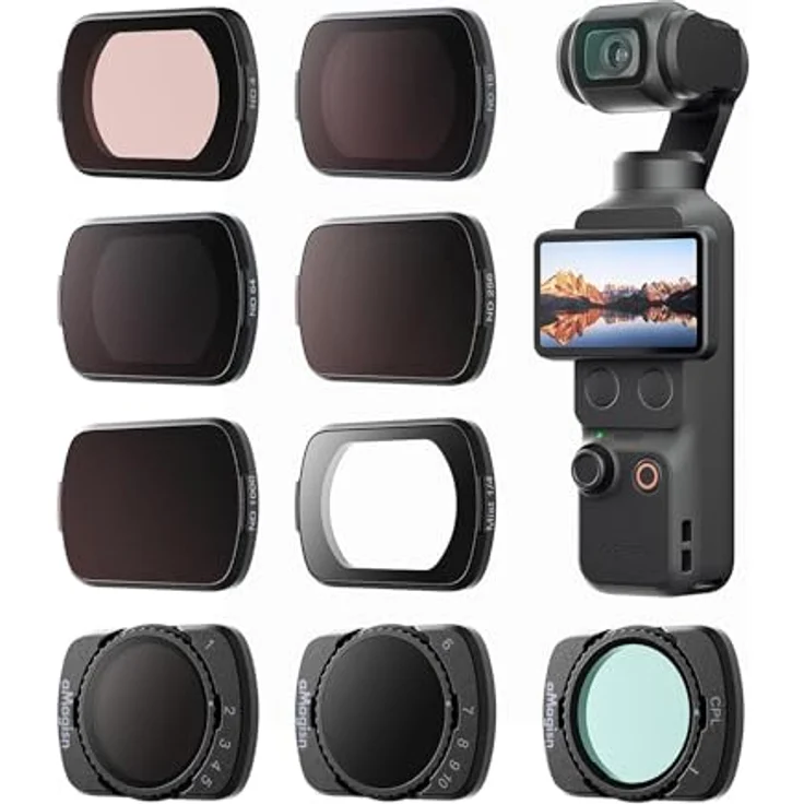 Wigento Variabler ND Linsenfilter VND 6-10 Stop für DJI Osmo Pocket 4/3, Magnetische Befestigung, Kompakt und leicht – Bild 2