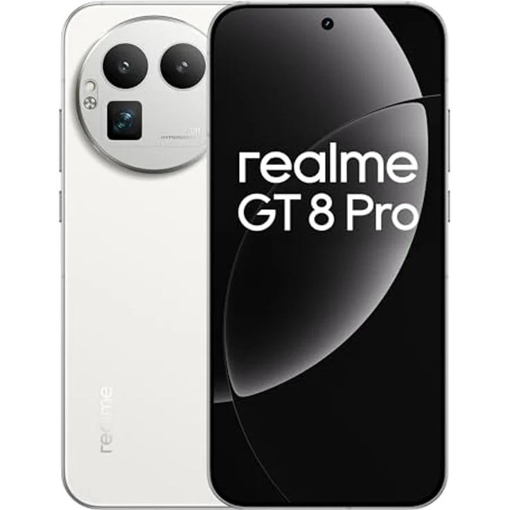 realme GT 8 Pro, Smartphone mit Snapdragon Elite2, 12GB RAM, 256GB Speicher, 200MP Kamera, Diary White, INT+NFC – Bild 1