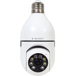Gembird Smart Home WiFi-Kamera, 355°drehbar,E27,1080p,weiß