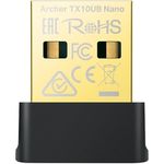 TP-Link Archer TX10UB Nano WLAN Bluetooth Adapter Für PC, Wi-Fi 6 AX900 Dual Band WLAN Stick, Bluetooth 5.3, Nano Größe, WPA3, MU-MIMO - Kompatibel mit Windows 11/10