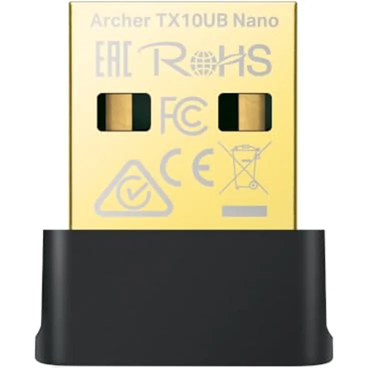 TP-Link Archer TX10UB Nano WLAN Bluetooth Adapter Für PC, Wi-Fi 6 AX900 Dual Band WLAN Stick, Bluetooth 5.3, Nano Größe, WPA3, MU-MIMO - Kompatibel mit Windows 11/10