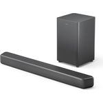 Philips TAB5309 Soundbar 2.1 mit drahtlosem Subwoofer - 2,1 Kanal 240W, DTS Virtual X, Bluetooth 5.4, HDMI ARC, optische Verbindung und USB-Konnektivität - Dunkelgrau