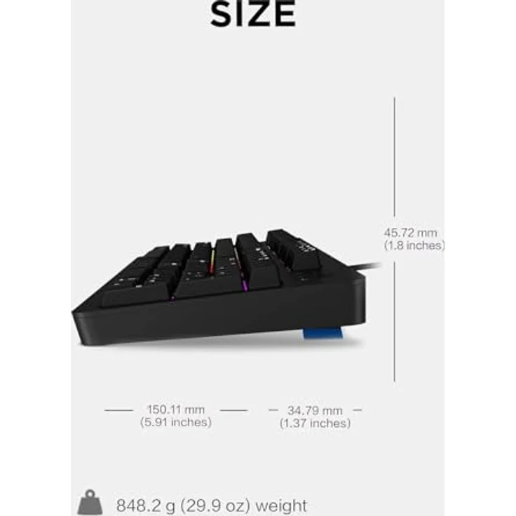 Lenovo Legion KM310 RGB Gaming Combo, Hintergrundbeleuchtete Tastatur und Maus, Full Size, USB, QWERTY, Englisch (US), Schwarz – Bild 5